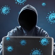 COVID-19 Virus and Computer Hacker