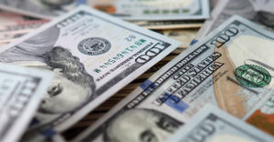 Money on table