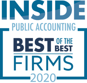 INSIDE Public Accounting 2020 Best of the Best Firms Logo