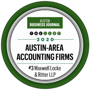 Austin Business Journal Book of List #3 Logo for Accounting Firms