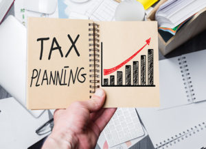 tax planning assistance in notebook