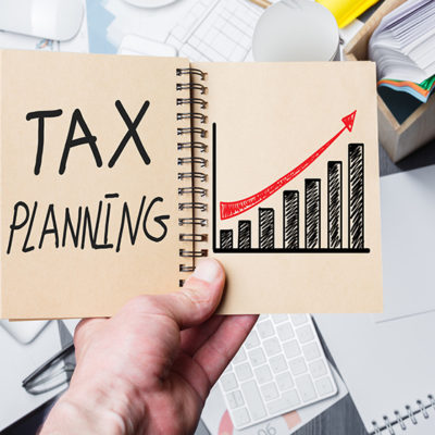 tax planning assistance in notebook
