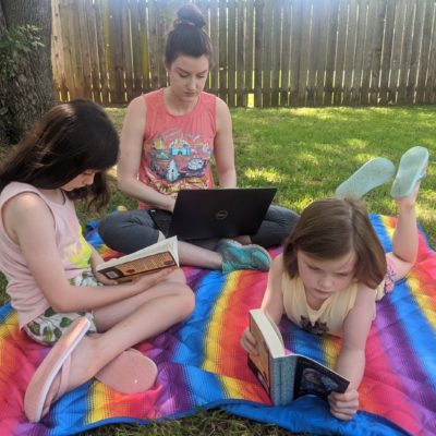 Rachel Smith With Children Reading