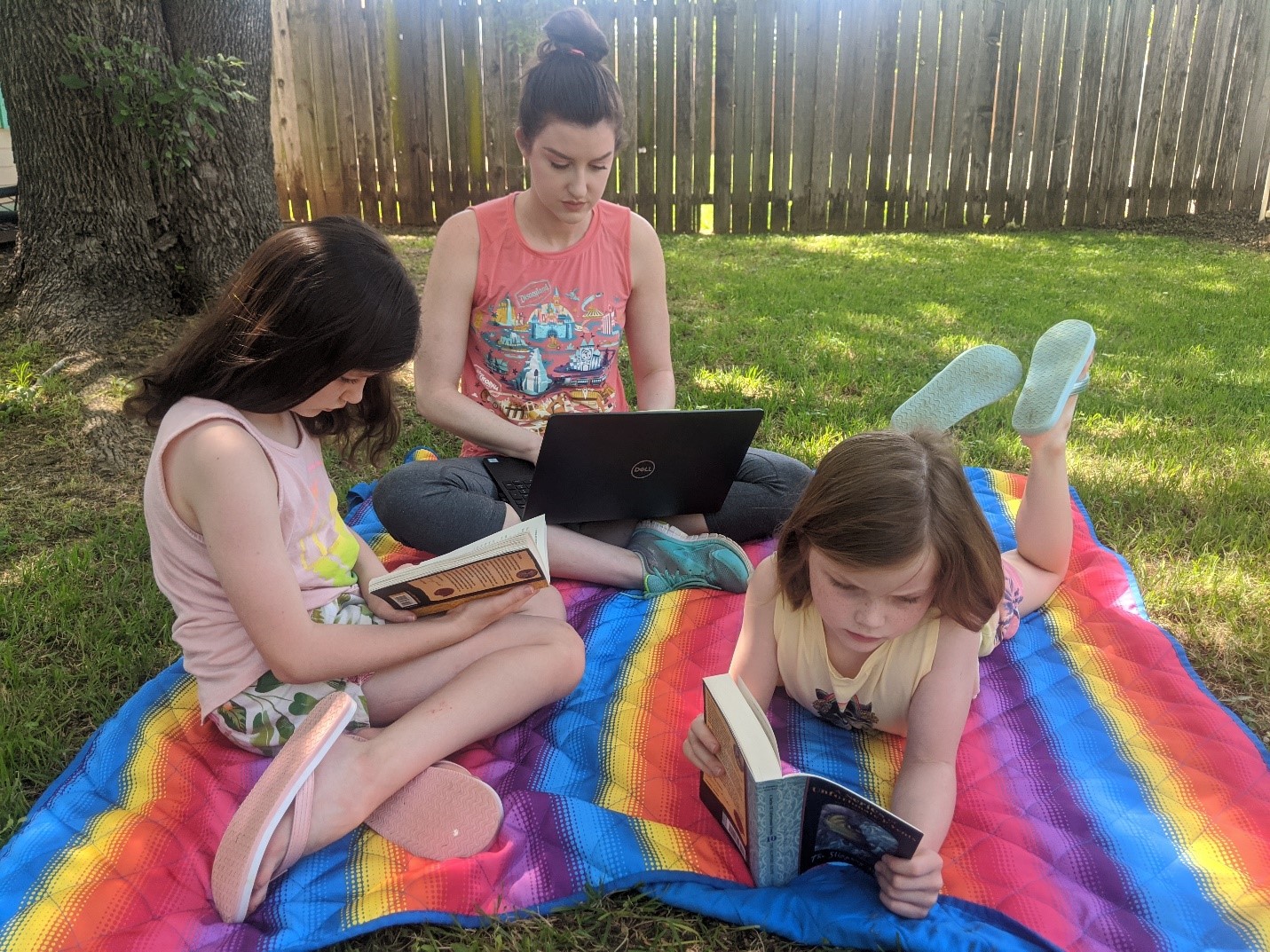 Rachel Smith With Children Reading