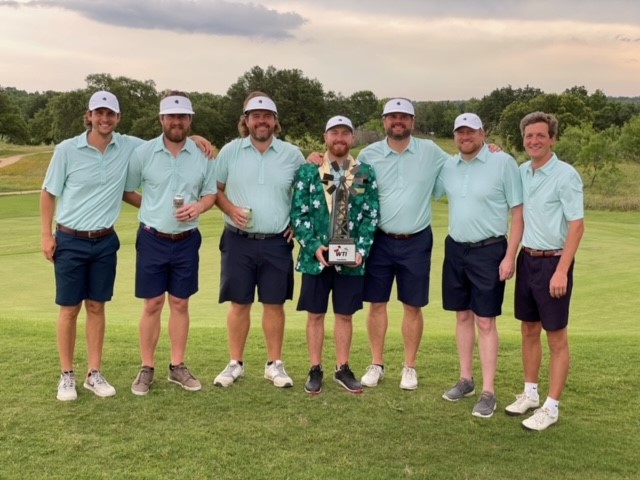 Blaine Martin golfing with friends
