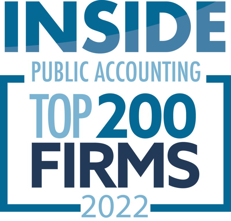 INSIDE Public Accounting Top 200 Firms 2022 Award