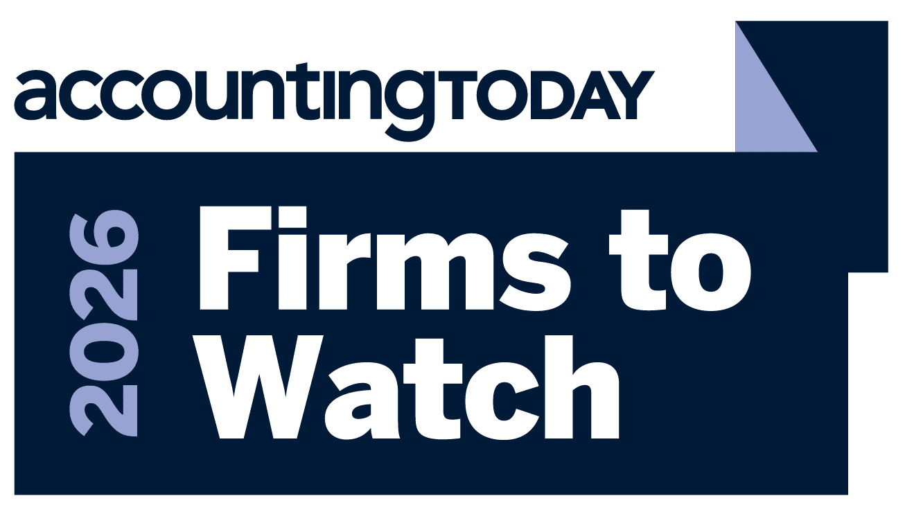 2026 Accounting Today Firms to Watch Award Logo